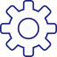 Research cogwheel outline